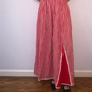 gingham skirt